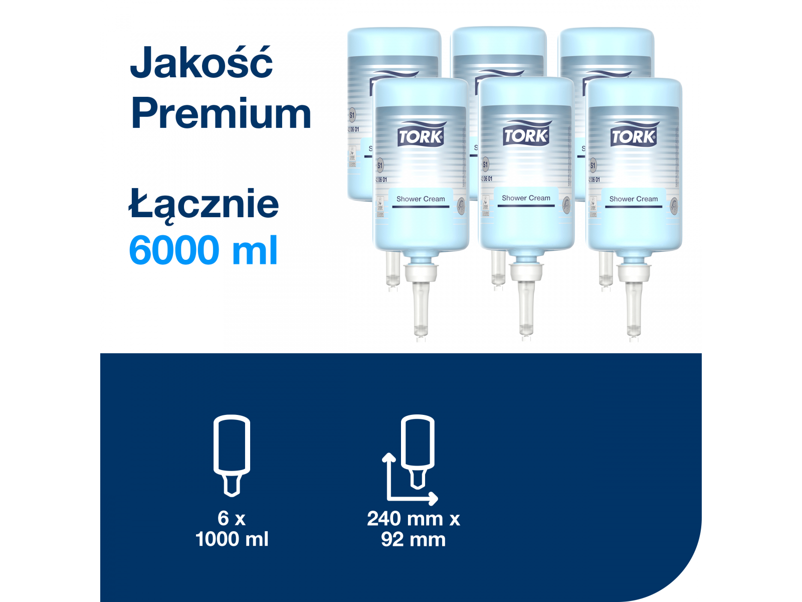 Mydło S1 TORK 420601 BLUE HEAD&BODY 1l
